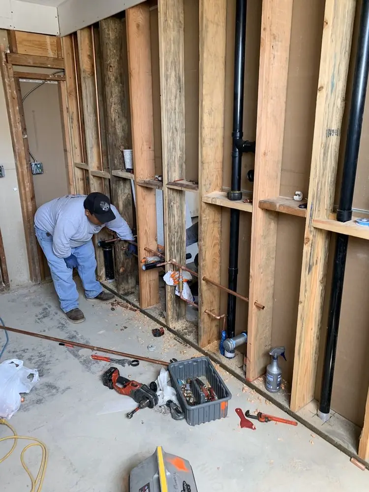 Commercial rough-in plumbing for Water Heater Replacement in West Incline Village